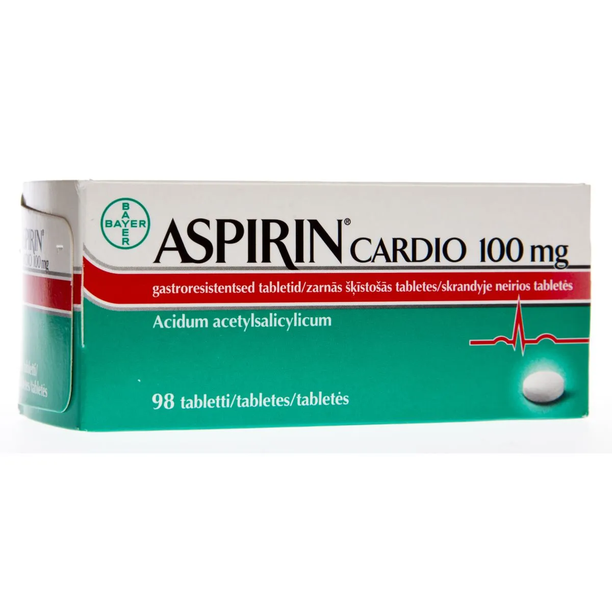 ASPIRIN CARDIO GASTRORESIST TBL 100MG N98 - Product Image