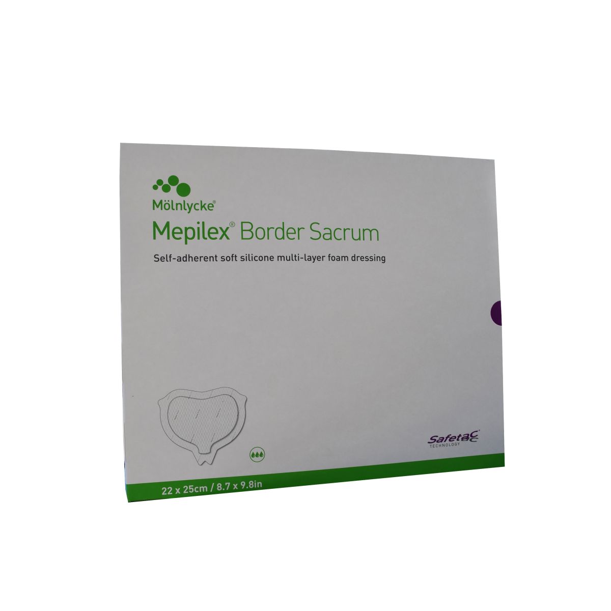 MEPILEX BORDER SACRUM 22X25CM VAHTMATERJALIST PLAASTER N5 - Product Image