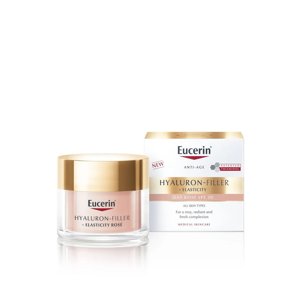 EUCERIN HYALURON FILLER+ELASTICITY ROSE PÄEVAKREEM SPF30 50ML - Product Image