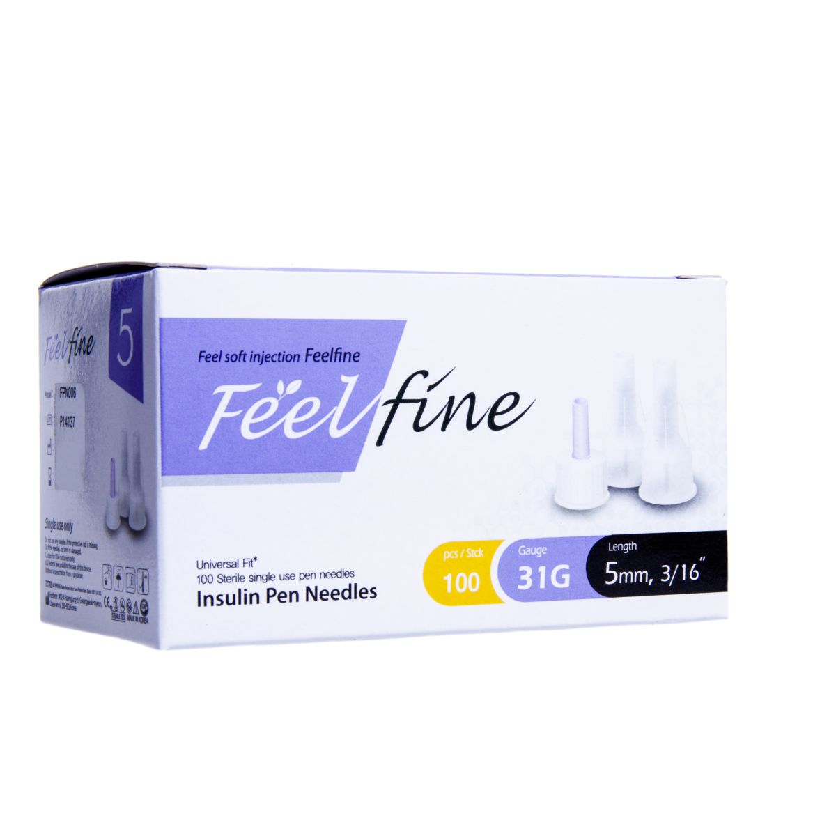 INSULIININÕELAD SMS FEELFINE 31G 5MM N100 - Product Image