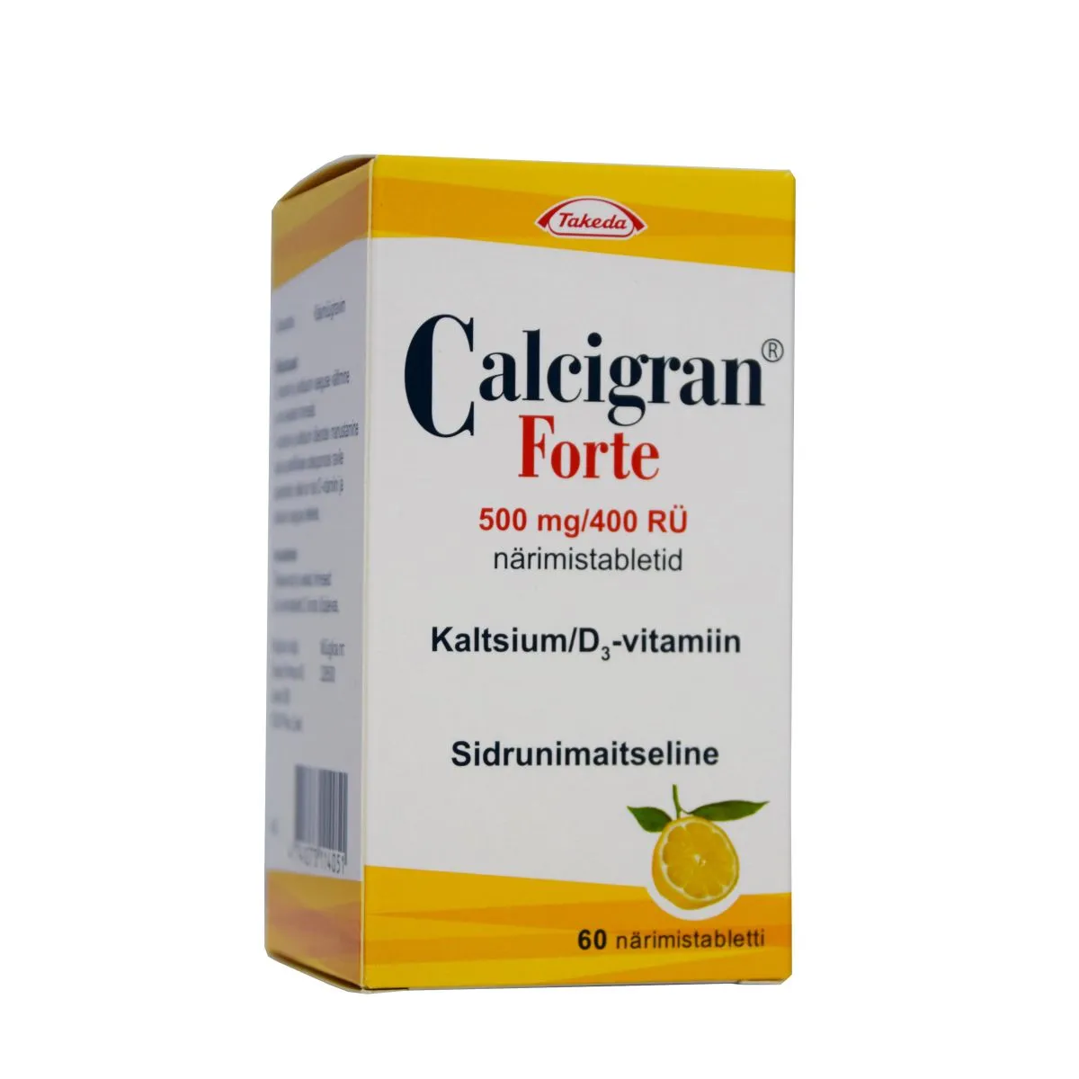 CALCIGRAN FORTE NÄRIMISTBL 500MG+400RÜ N60 - Product Image