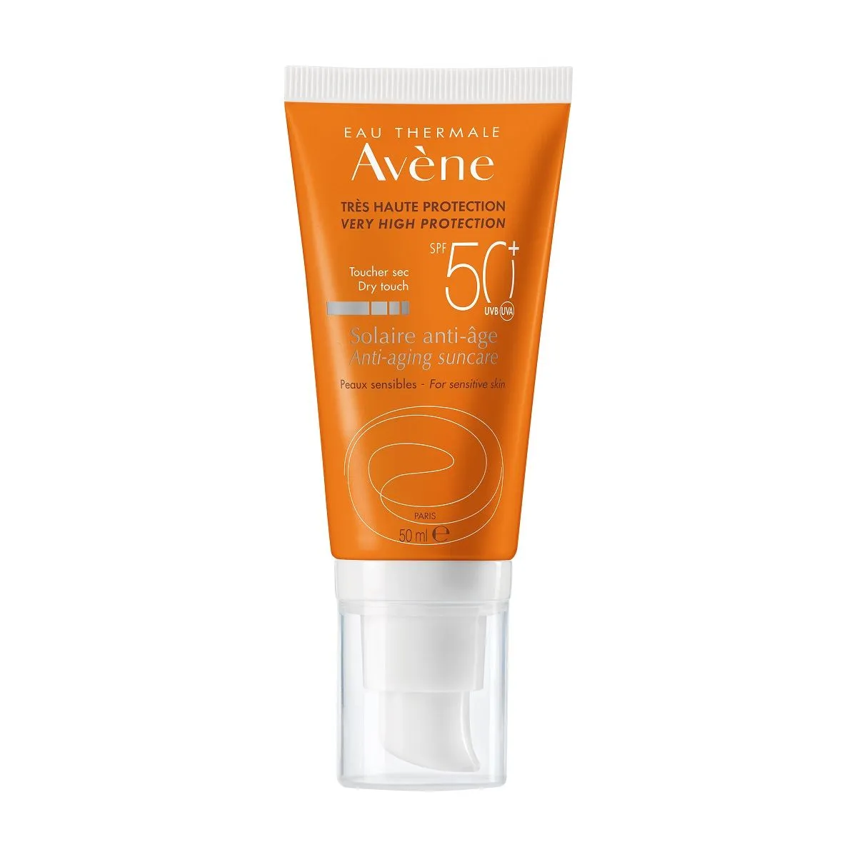 AVENE SUN VANANEMISVASTANE PÄIKESEKAITSEKREEM NÄOLE SPF50+ 50ML - Product Image