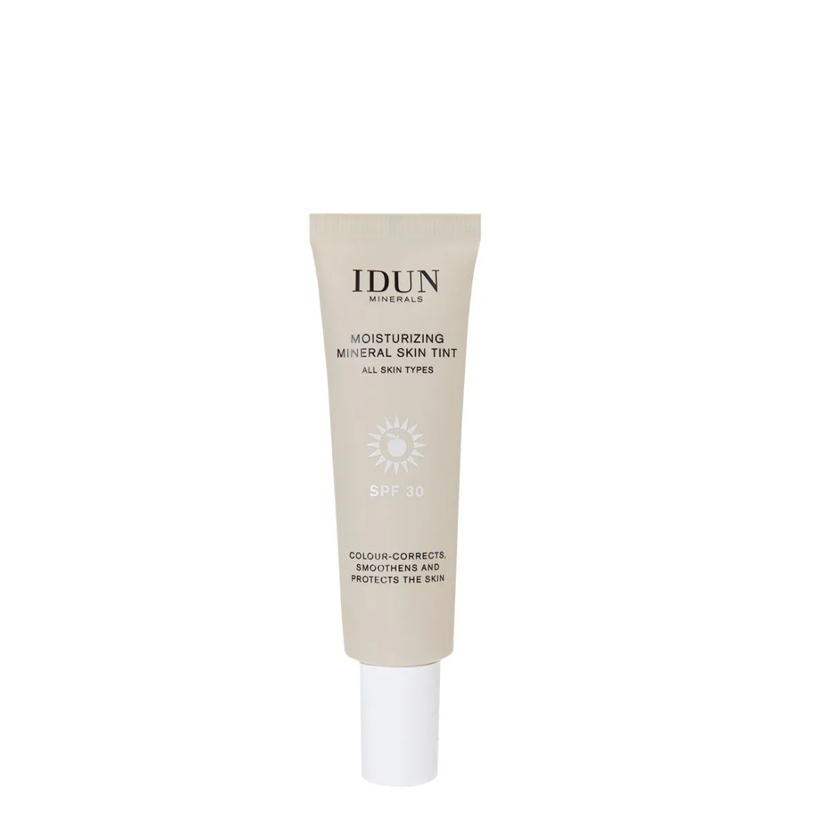 IDUN PÄIKESEKAITSE-EMULSIOON TOONIGA SPF30 HELE/KESKMINE 27ML - Product Image