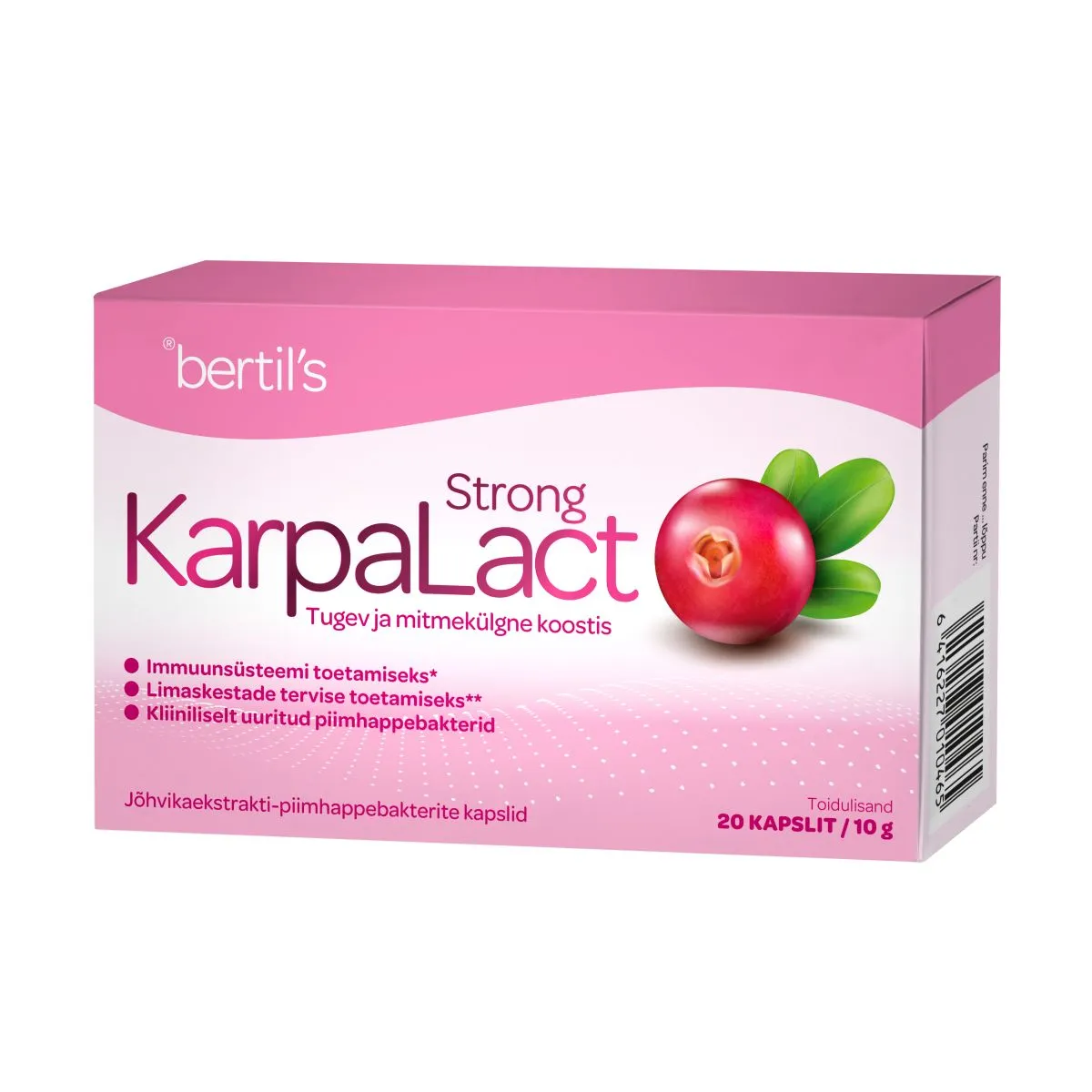 BERTILS KARPALACT STRONG KAPSLID N20 - Product Image