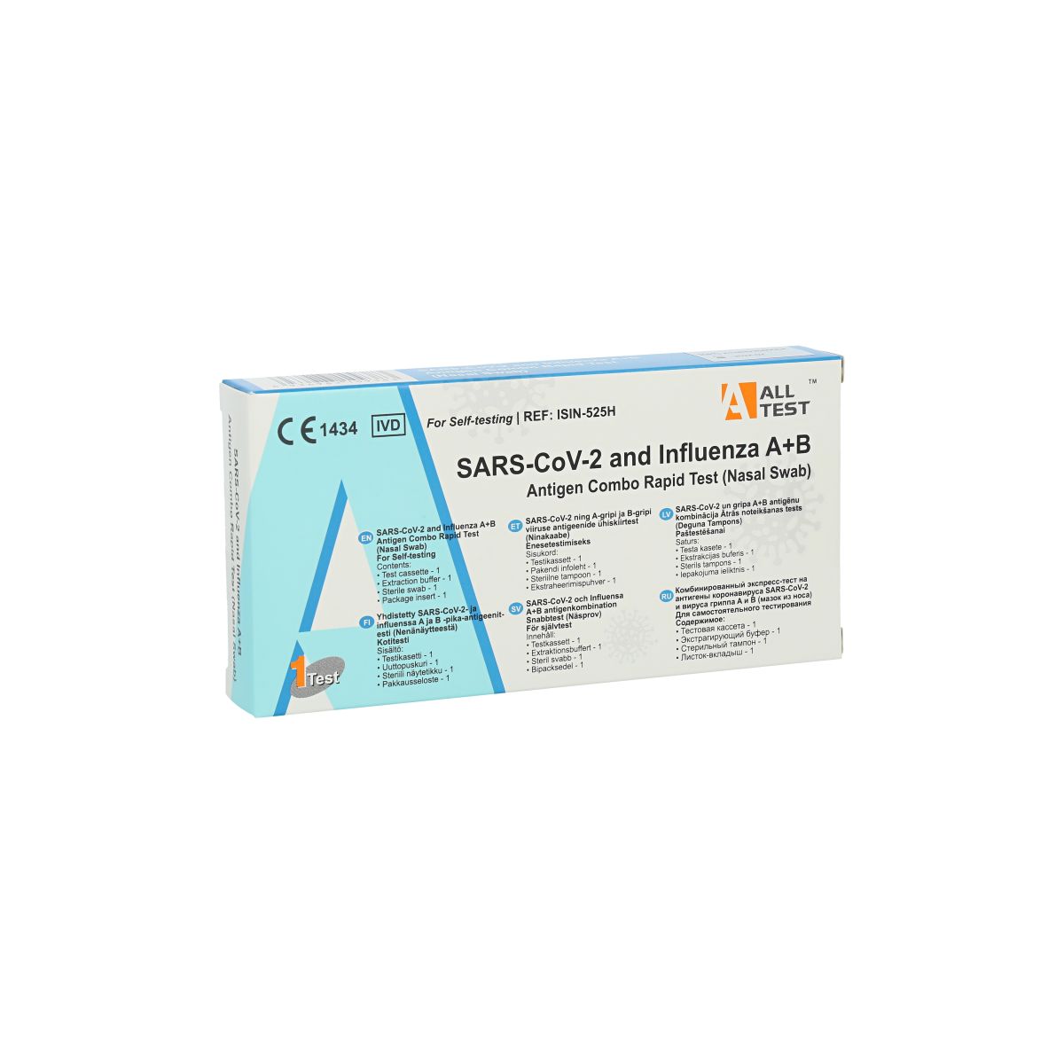 ANTIGEENI KIIRTEST SARS COV-2 JA A/B GRIPIVIIRUS ALLTEST N1 - Product Image