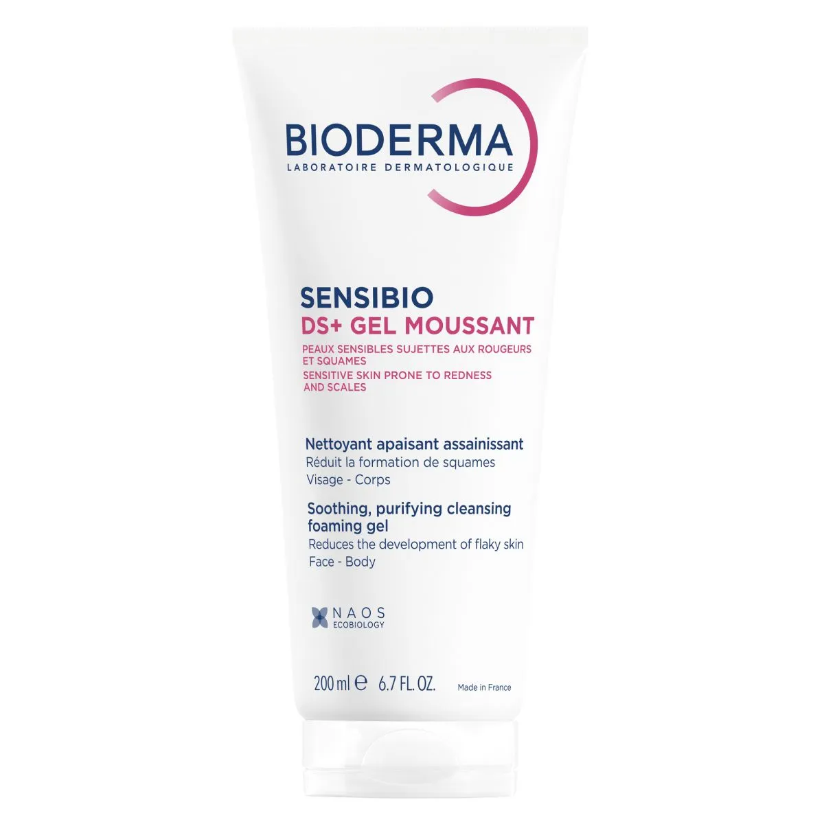 BIODERMA SENSIBIO DS+ PUHASTUSGEEL PUNETAVALE NAHALE 200ML - Product Image
