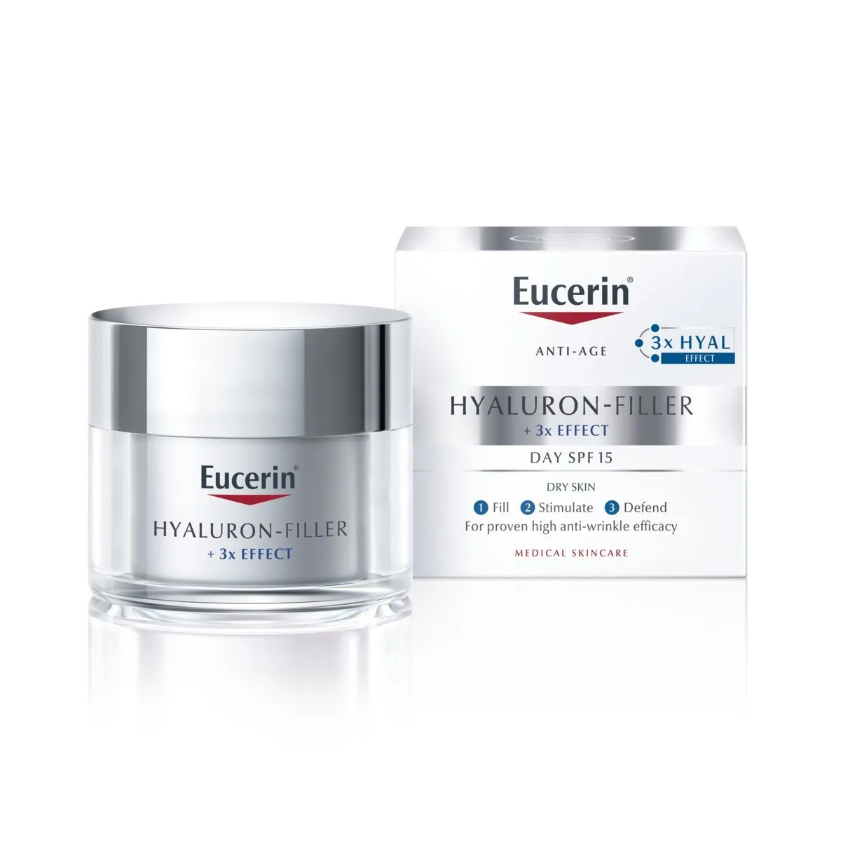 EUCERIN HYALURON-FILLER PÄEVAKREEM KUIVALE NAHALE SPF15 50ML - Product Image