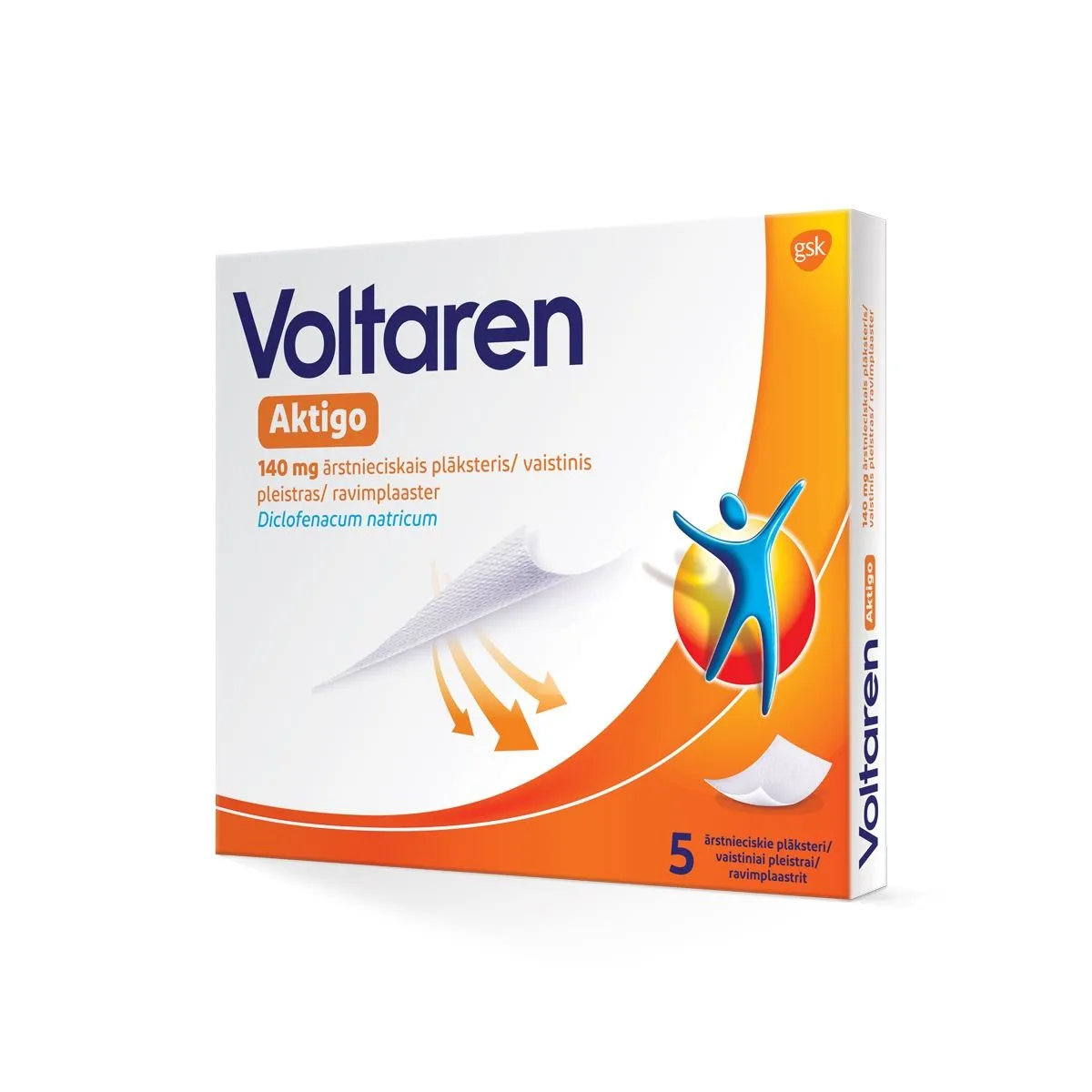 VOLTAREN AKTIGO RAVIMPLAASTER 140MG N5 - Product Image