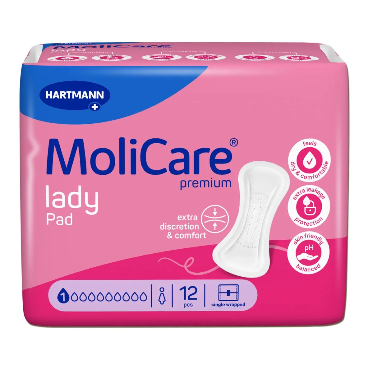 MOLICARE PAD LADY 1 TILK N12 - Product Image