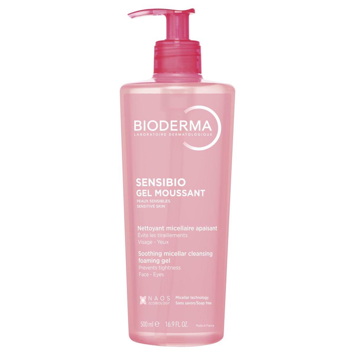 BIODERMA SENSIBIO NÄOPESUGEEL TUNDLIKULE NAHALE 500ML - Product Image