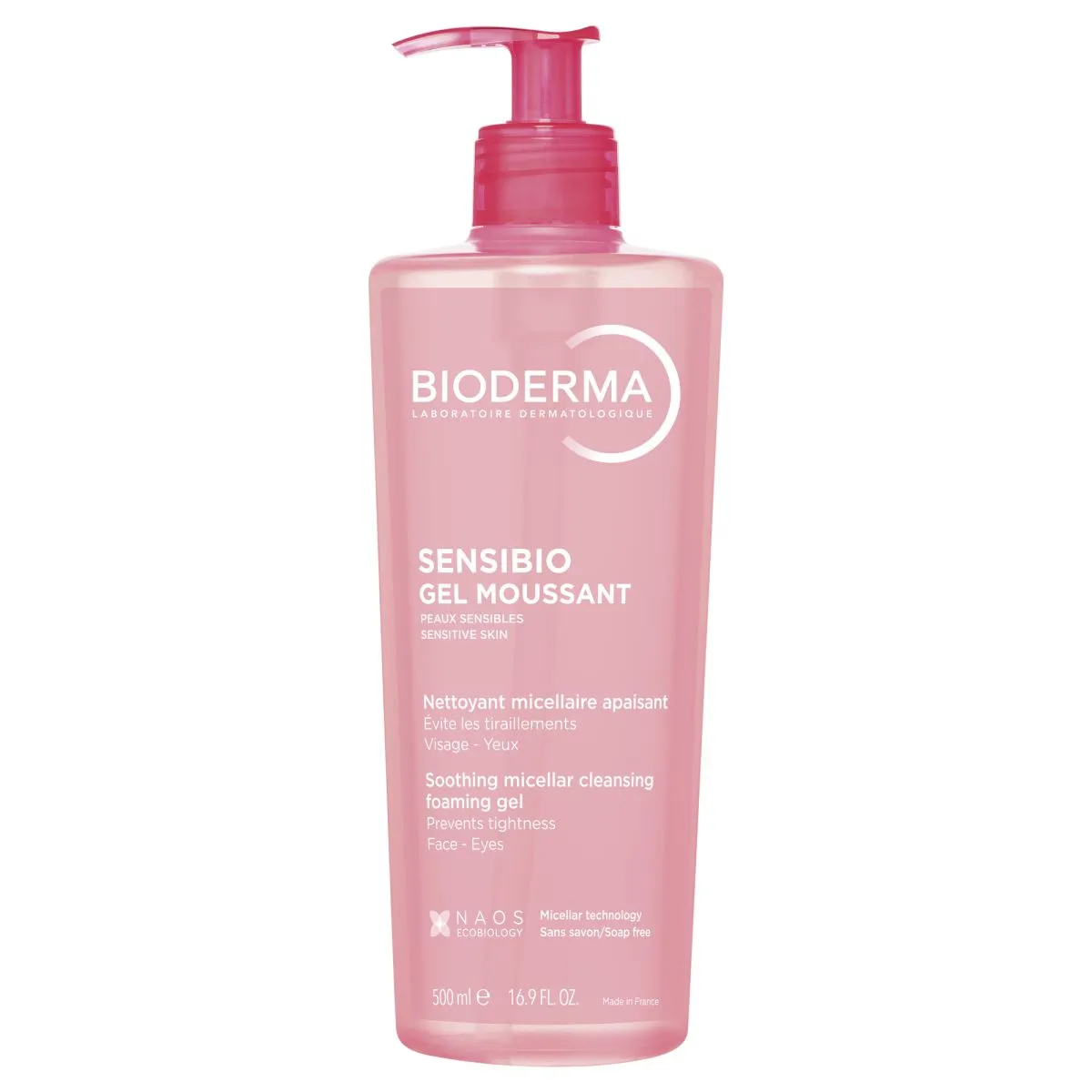BIODERMA SENSIBIO NÄOPESUGEEL TUNDLIKULE NAHALE 500ML - Product Image