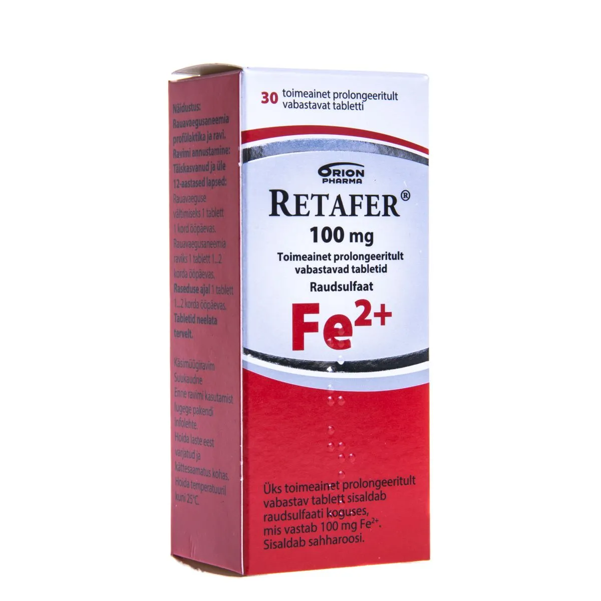 RETAFER PROLONG TBL 100MG N30 - Product Image