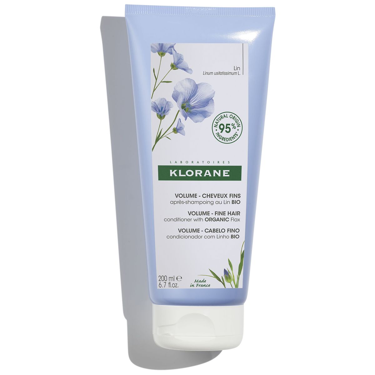 KLORANE JUUKSEPALSAM LINAEKSTRAKTIGA 200ML UUS - Product Image