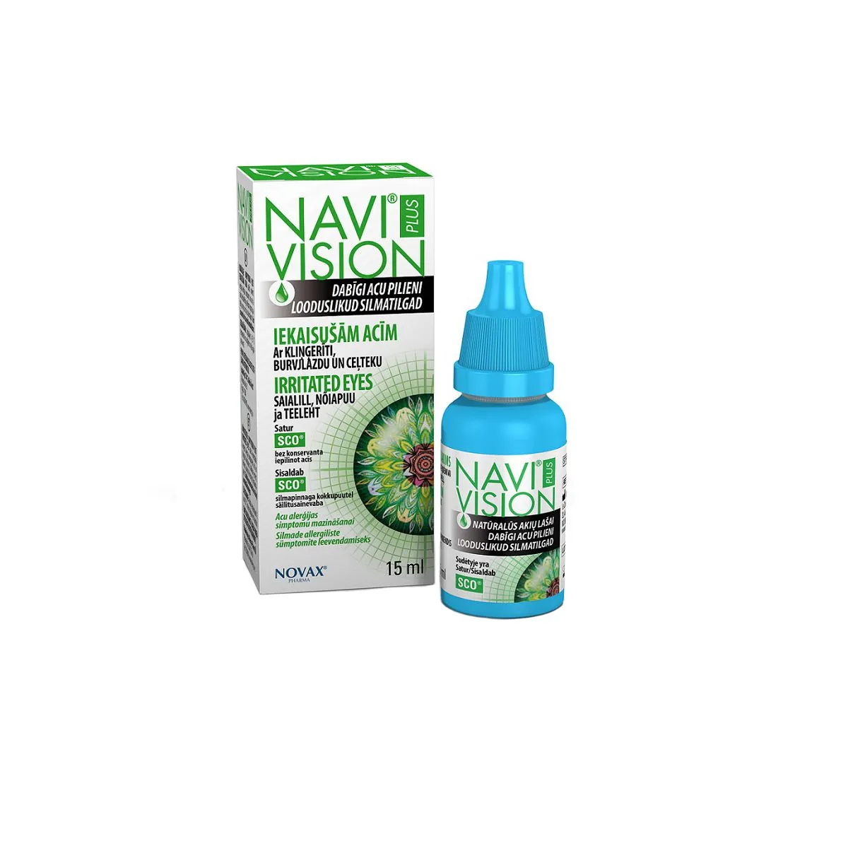 NAVI VISION PLUS IRRITATED EYES SILMATILGAD 15ML - Product Image