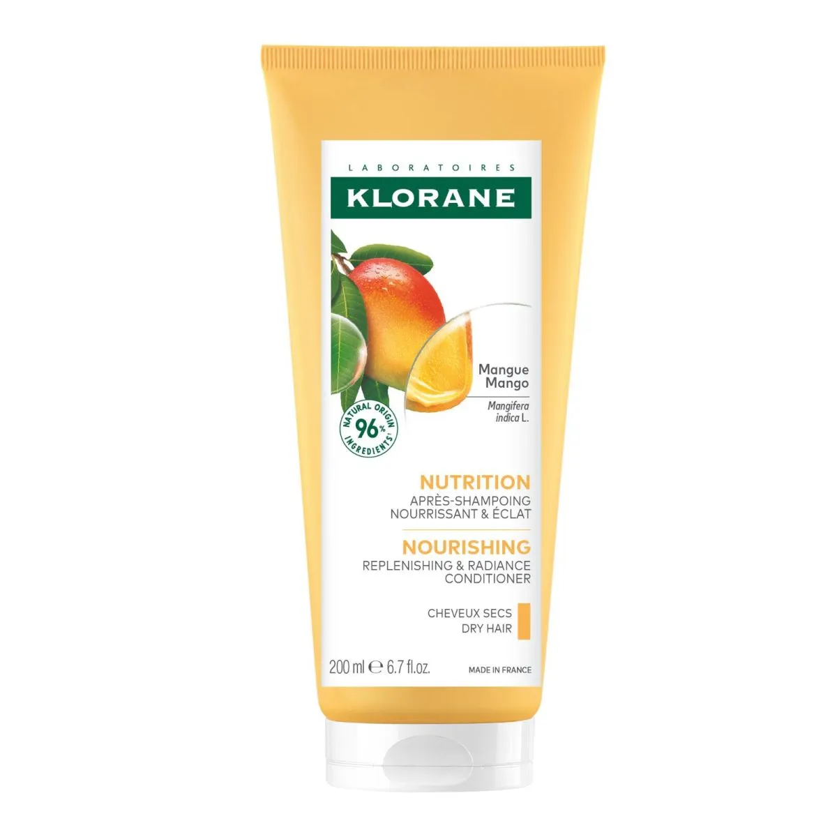 KLORANE JUUKSEPALSAM MANGOVÕI KUIVADELE JUUSTELE 200ML - Product Image