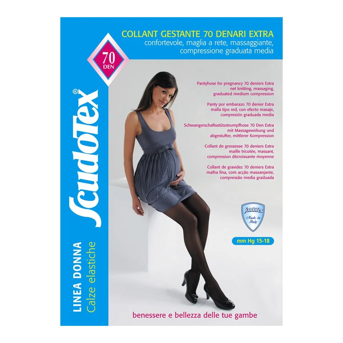 SCUDOTEX SUKKPÜKSID RASEDATELE 70DEN T4 NATURE - Product Image