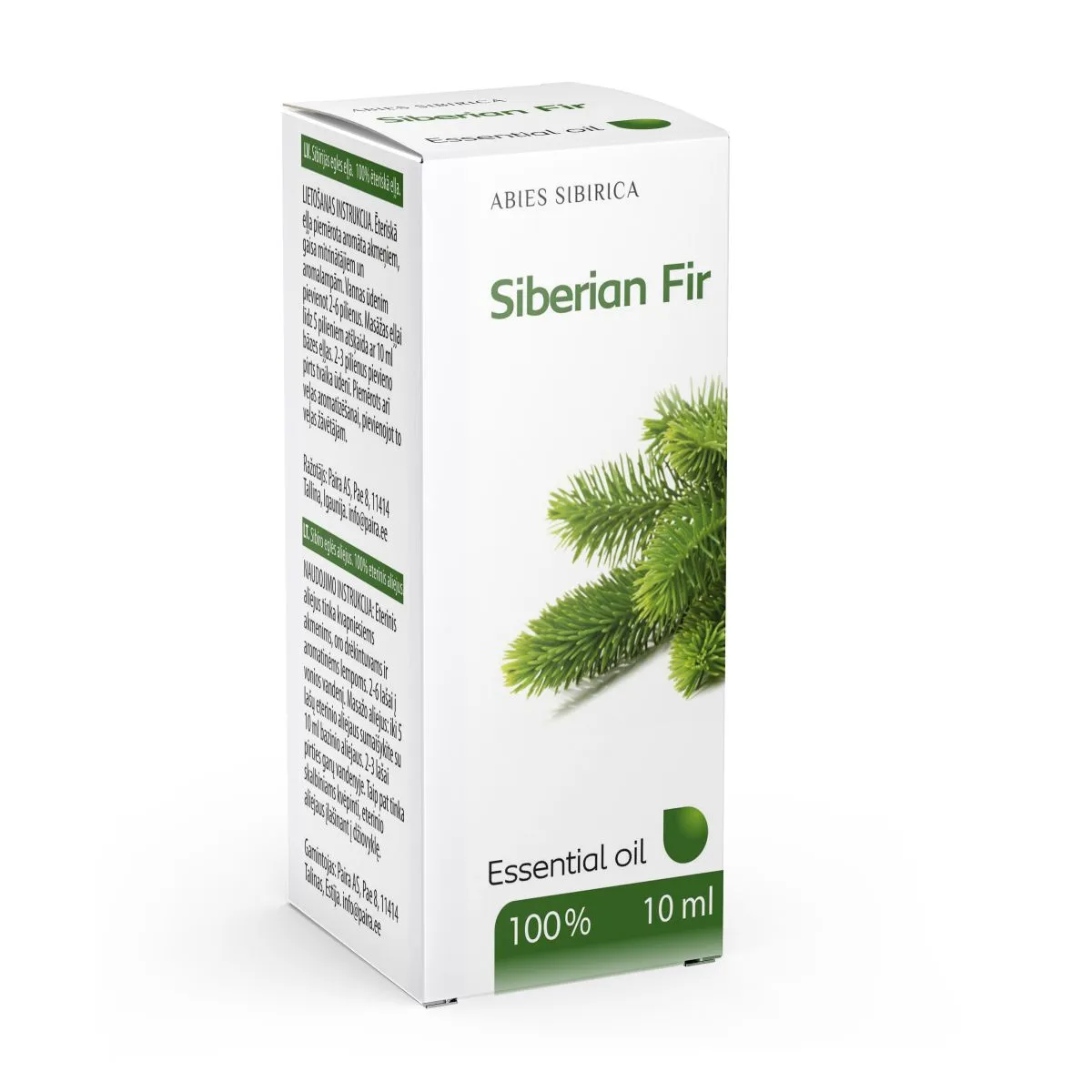 PAIRA SIBERI NULUÕLI 10ML - Product Image