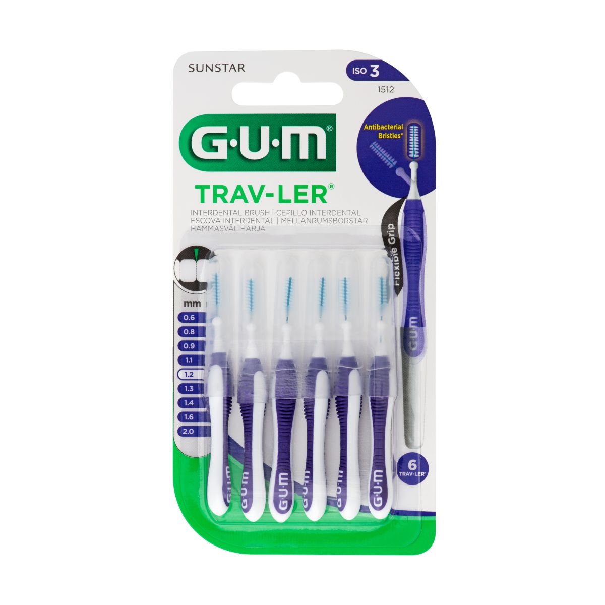 GUM HAMBAVAHEHARI TRAV-LER SILINDER 1,2MM N6 - Product Image