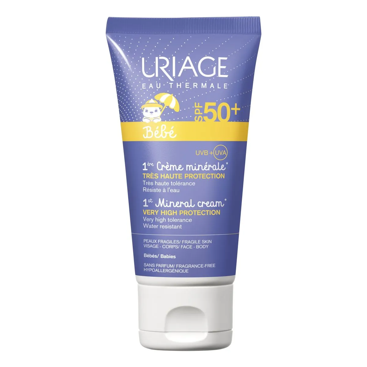 URIAGE BABY 1ST PÄIKESEKAITSE MINERAALKREEM SPF50 50ML - Product Image