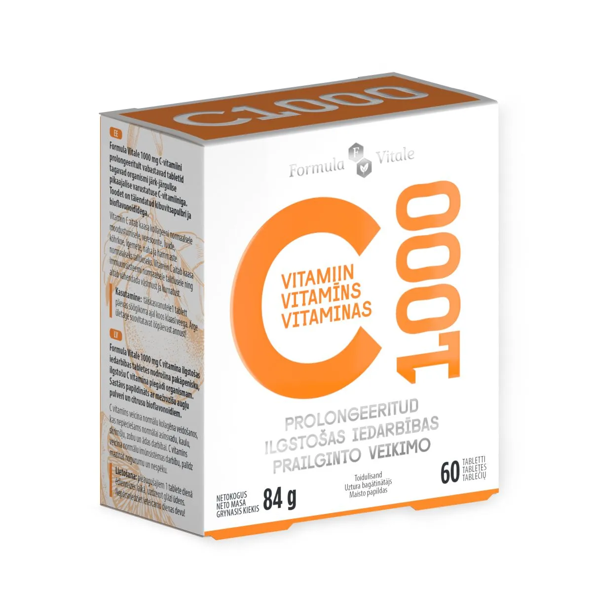 FORMULA VITALE C-VIT PROLONG TBL 1000MG N60 - Product Image