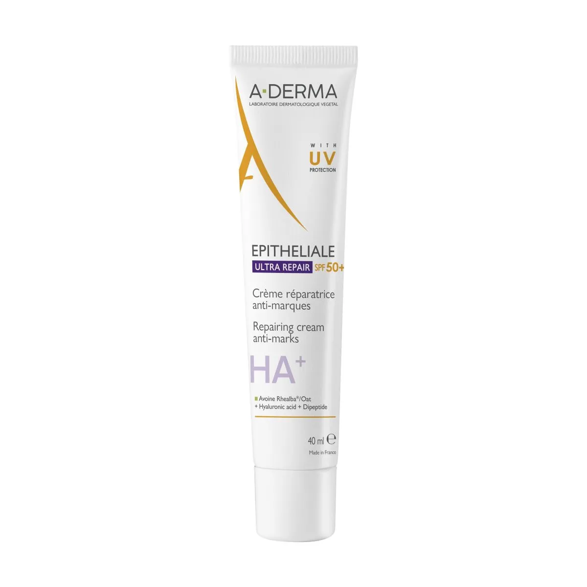 A-DERMA EPITHELIALE HA+ KREEM TAASTAV SPF50+ 40ML - Product Image