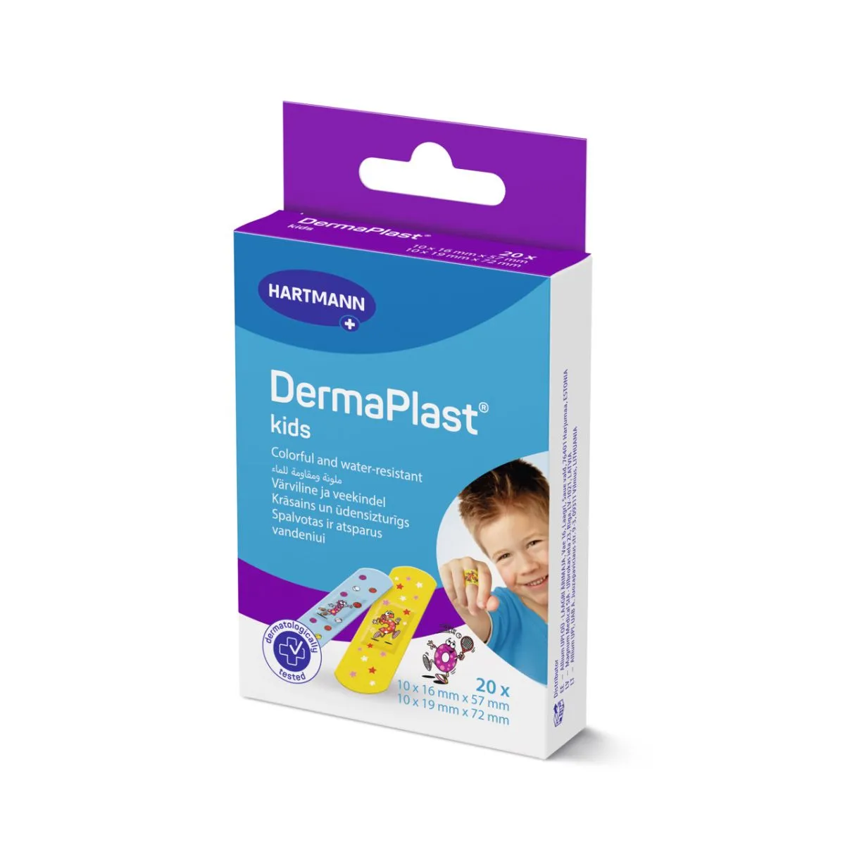 DERMAPLAST PLAASTRID KIDS LASTELE N20 (2 SUURUST) - Product Image
