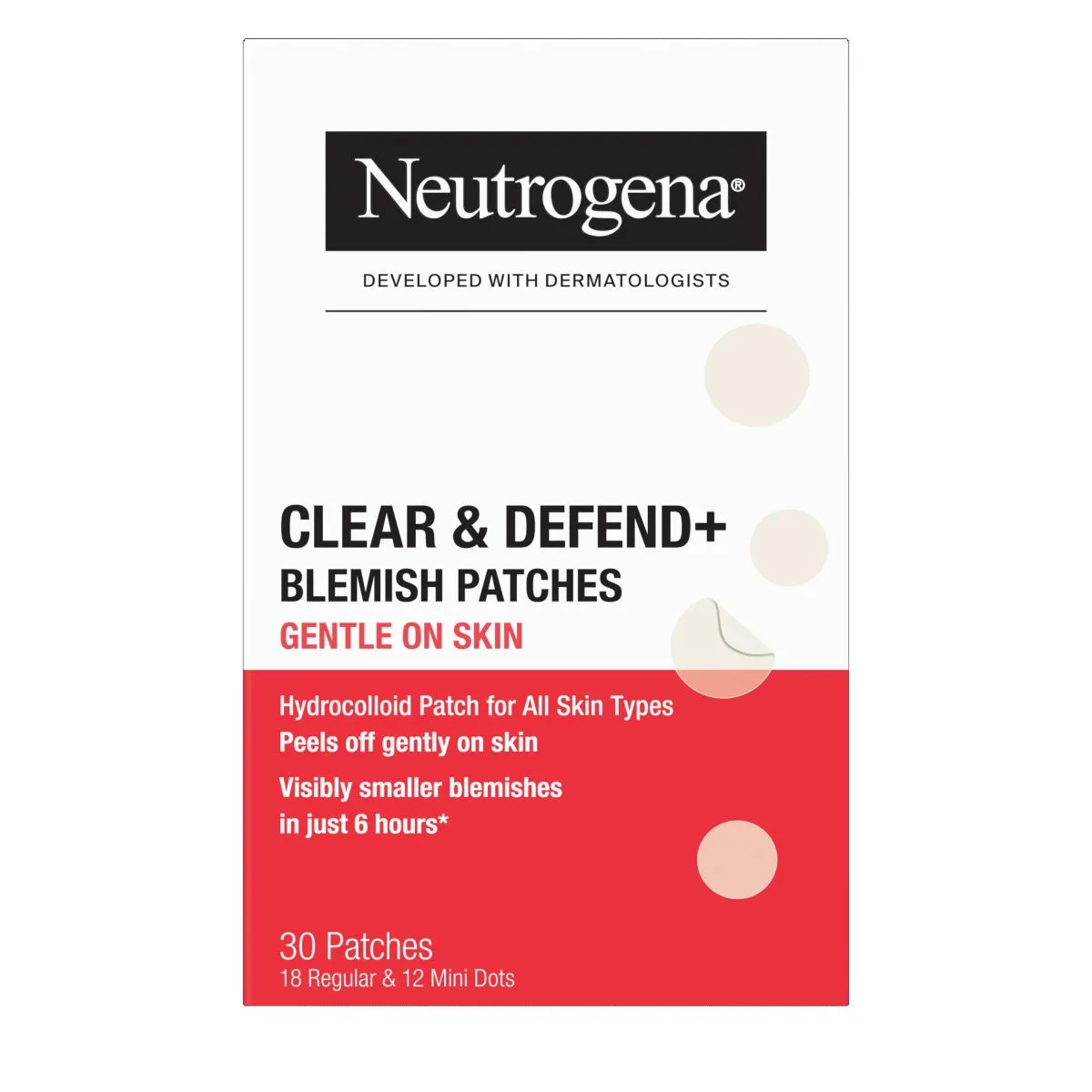 NEUTROGENA CLEAR DEFEND+ VISTRIKUPLAASTRID SENSITIVE N30 - Product Image