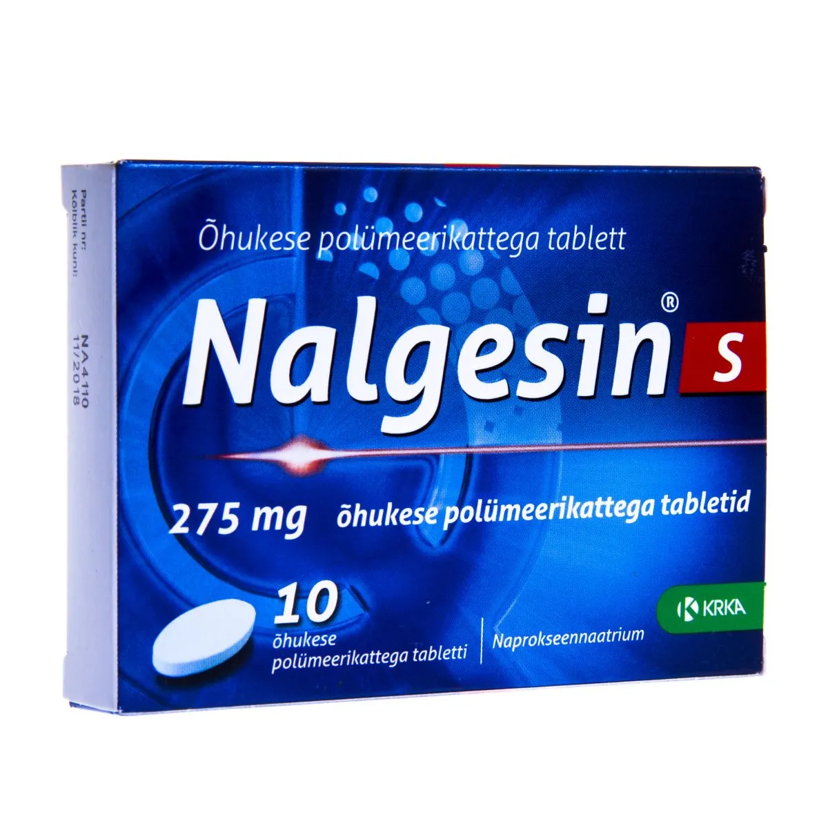 NALGESIN S TBL 275MG N10 - Product Image