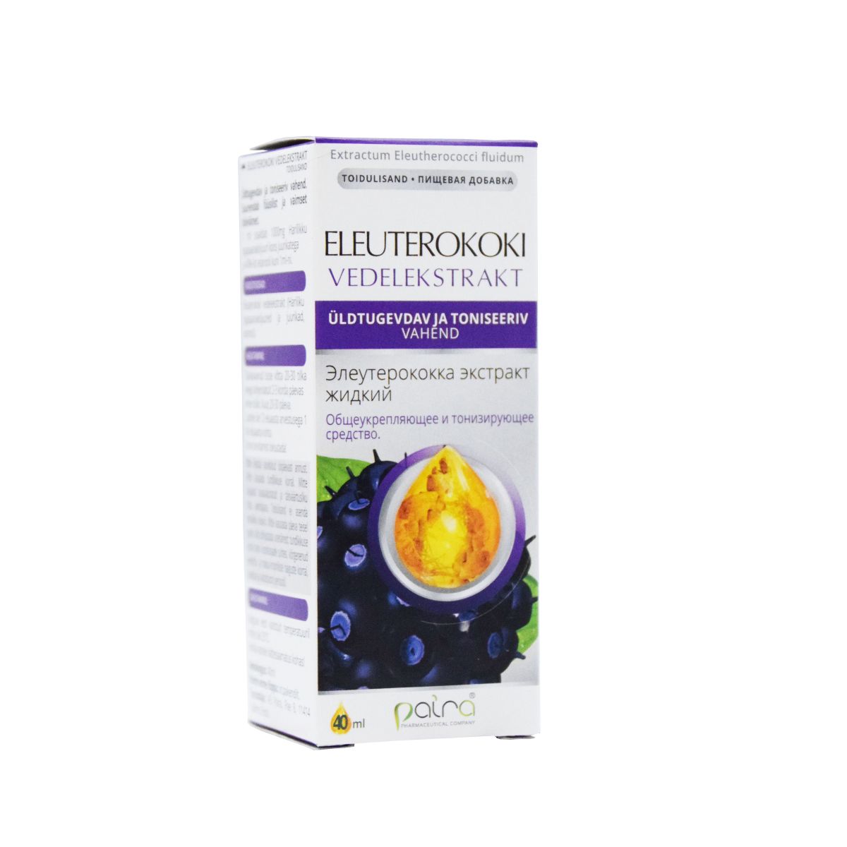 ELEUTEROCOCCI EXTR. FLUIDUM 40ML (PAIRA) - Product Image