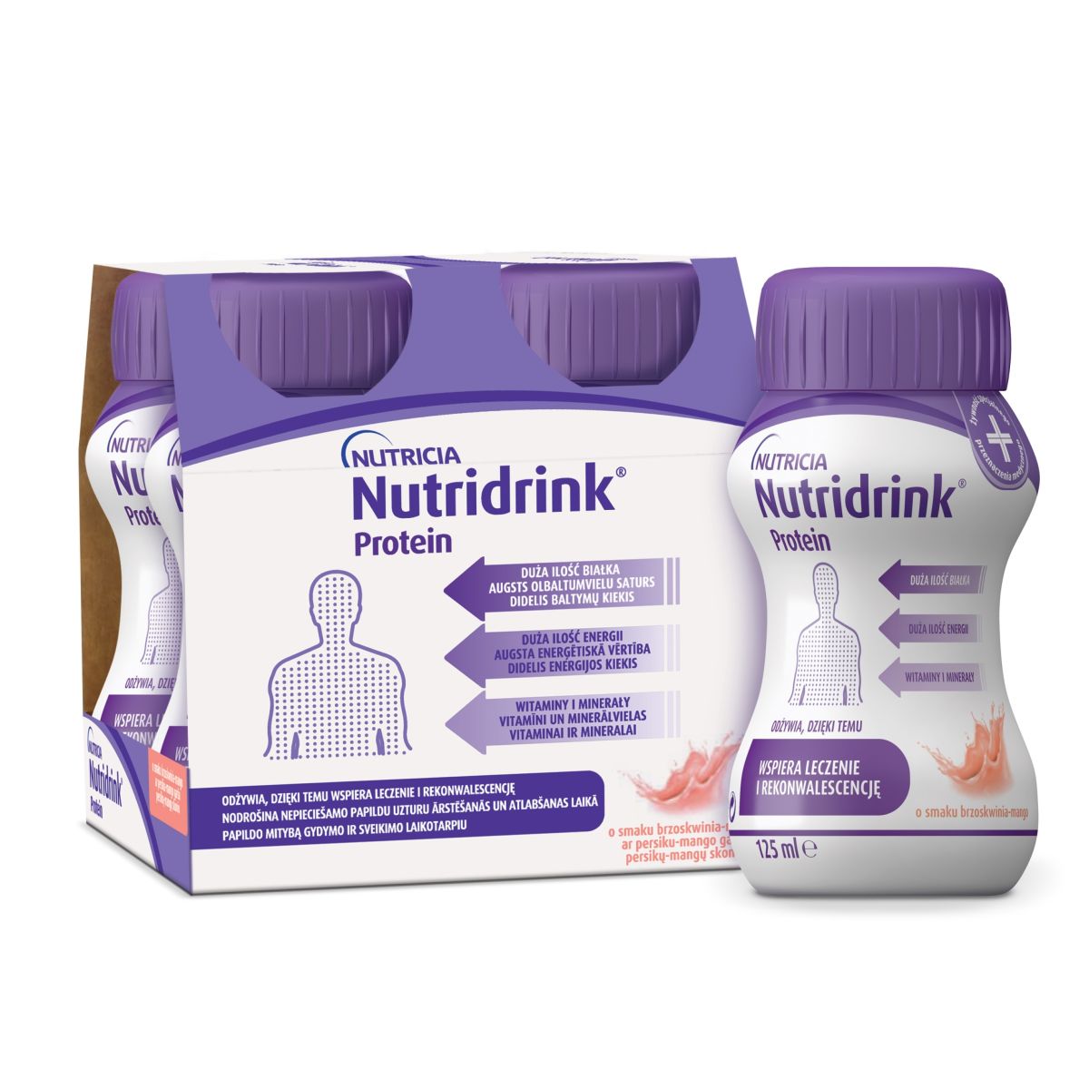NUTRIDRINK PROTEIN 125ML N4 VIRSIKU-MANGOMAITSELINE - Product Image