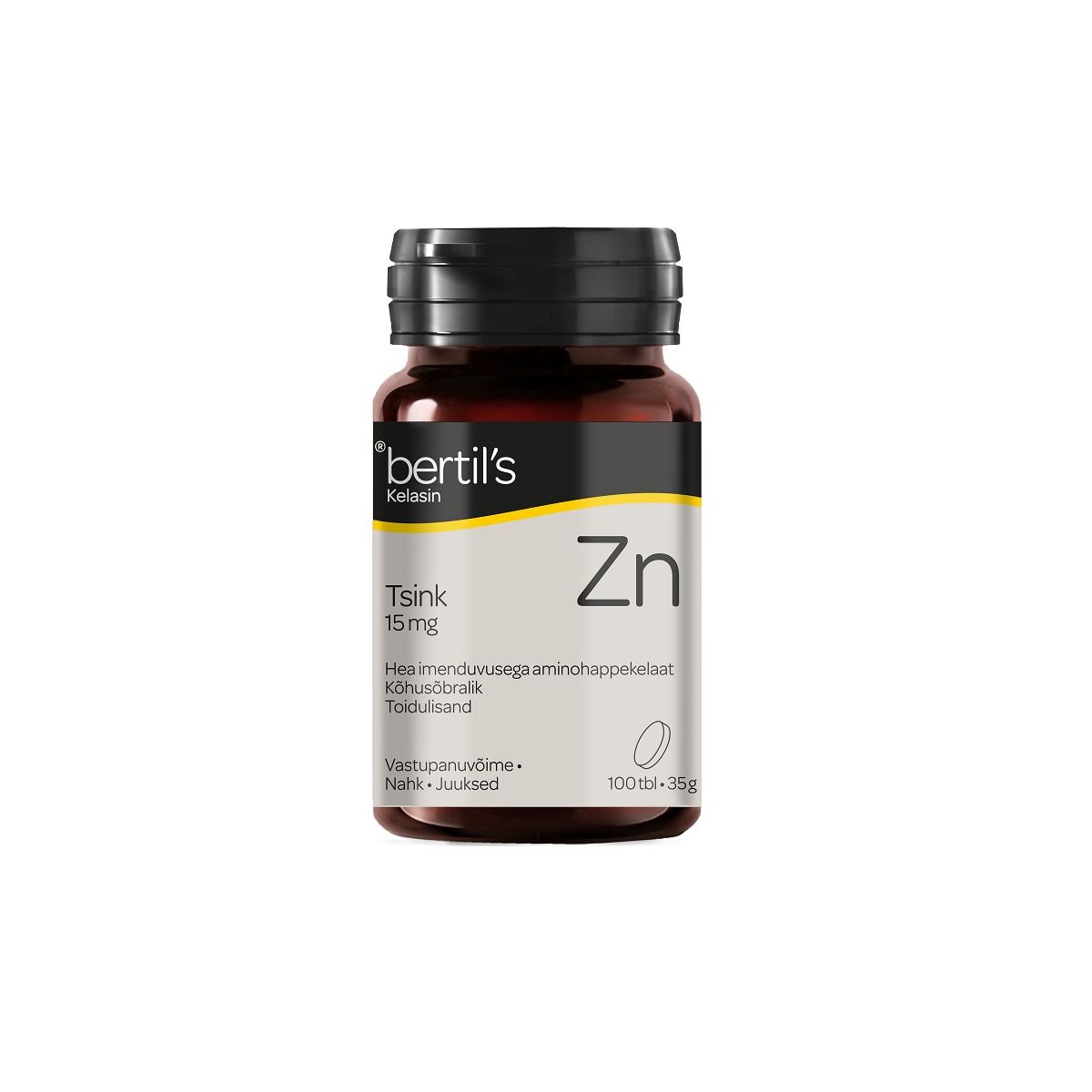 BERTILS TSINK TBL 15MG N100 - Product Image