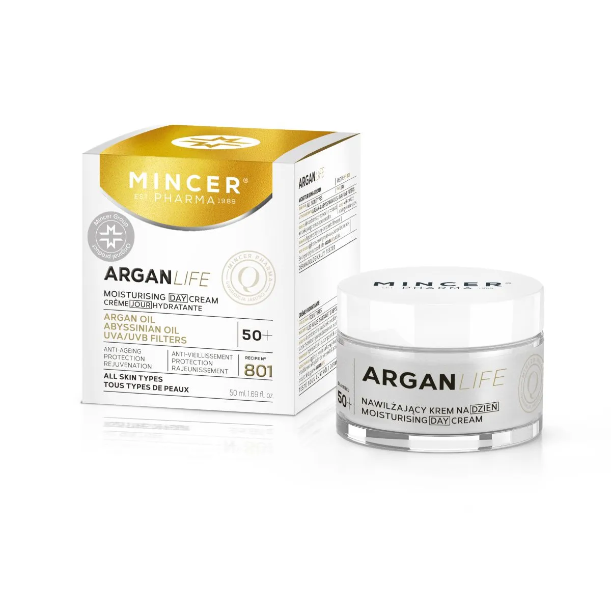 MINCER PHARMA ARGAN LIFE PÄEVAKREEM NIISUTAV 50ML - Product Image