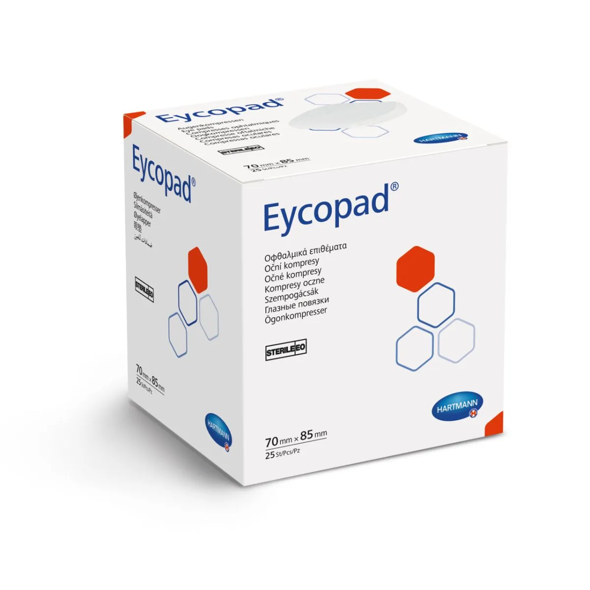 EYCOPAD SILMASIDE STERIILNE 70X85MM N25 - Product Image