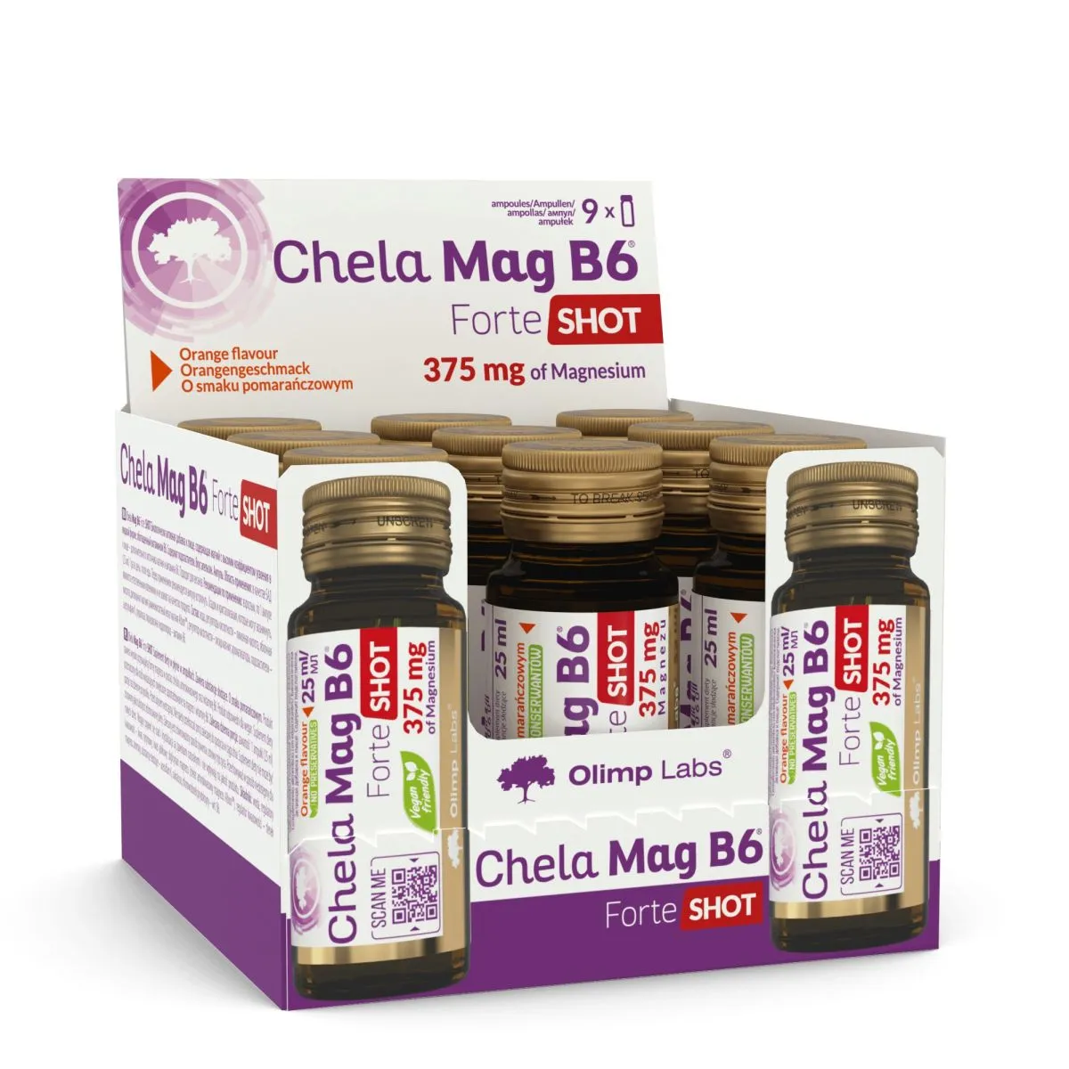OLIMPLABS CHELA-MAG B6 FORTE SHOTS APELSINI 25ML N9 - Product Image