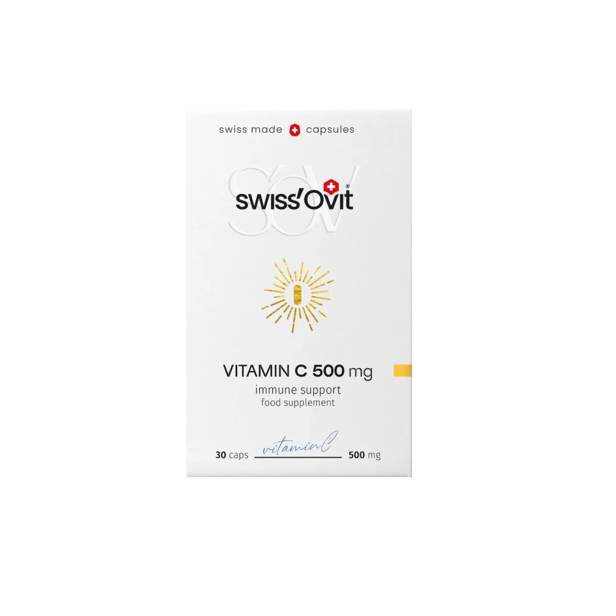SWISSOVIT VITAMIIN C KAPSLID 500MG N30 - Product Image