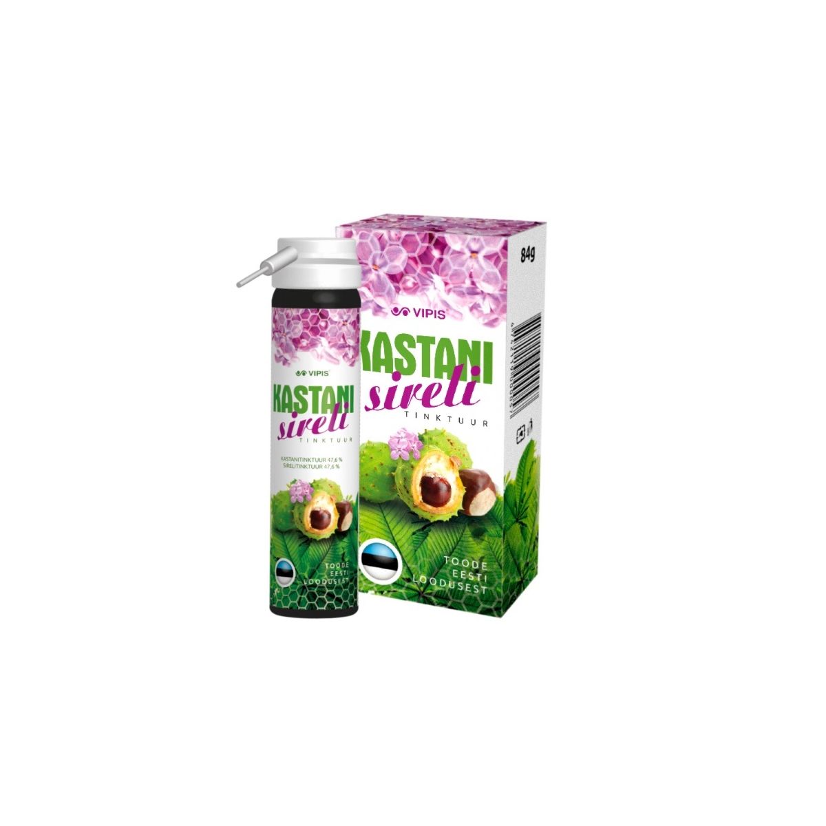 VIPIS KASTANI-SIRELI TINKTUUR AEROSOOL 84G - Product Image