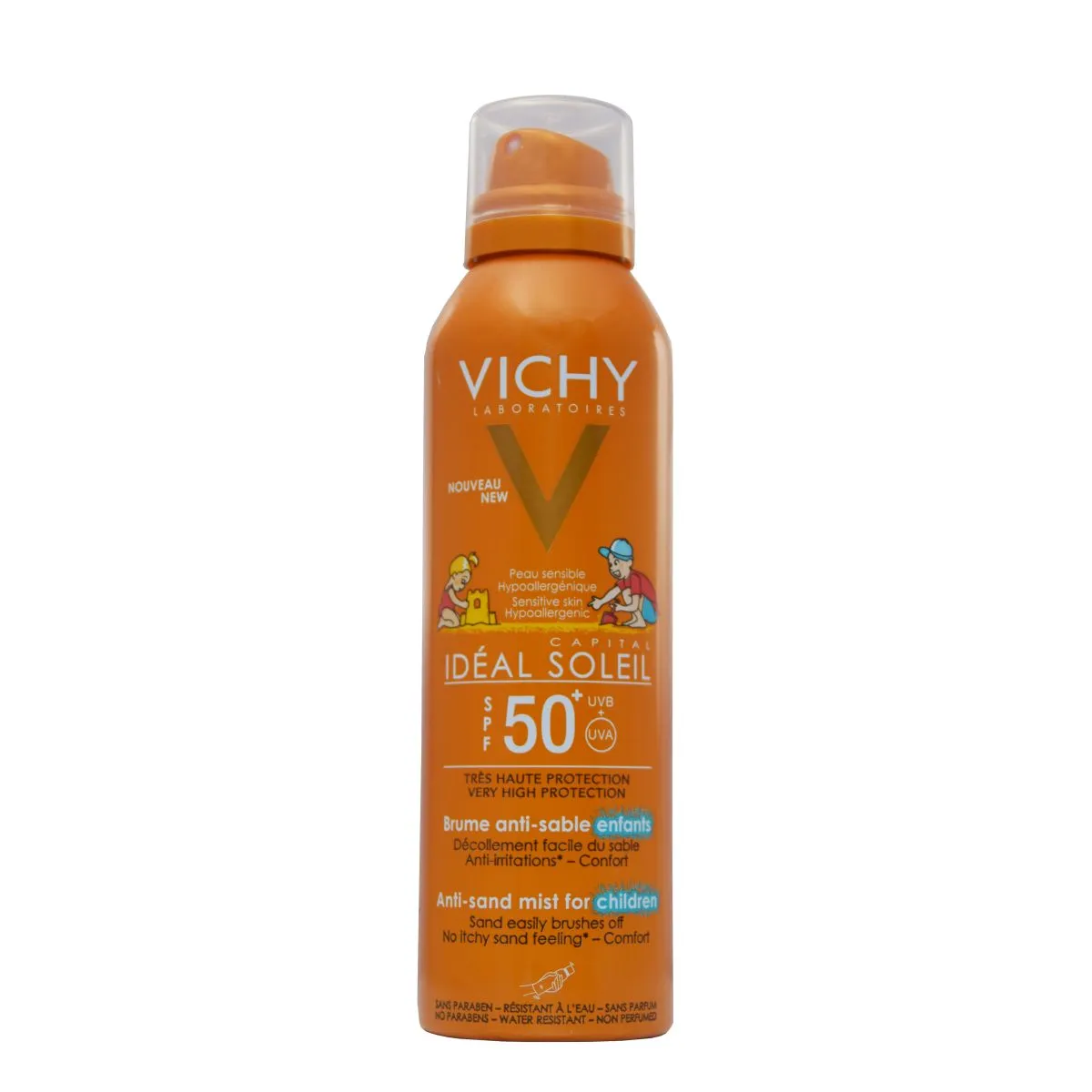 VICHY IS LIIVA HÜLGAV LASTE PÄIKESEKAITSESPREI SPF50+ 200ML - Product Image