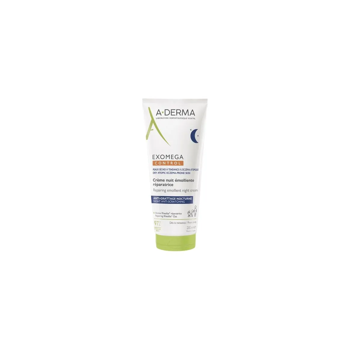 A-DERMA EXOMEGA CONTROL KREEM SÜGELUSE LEEVENDAMISEKS ÖINE 200ML - Product Image