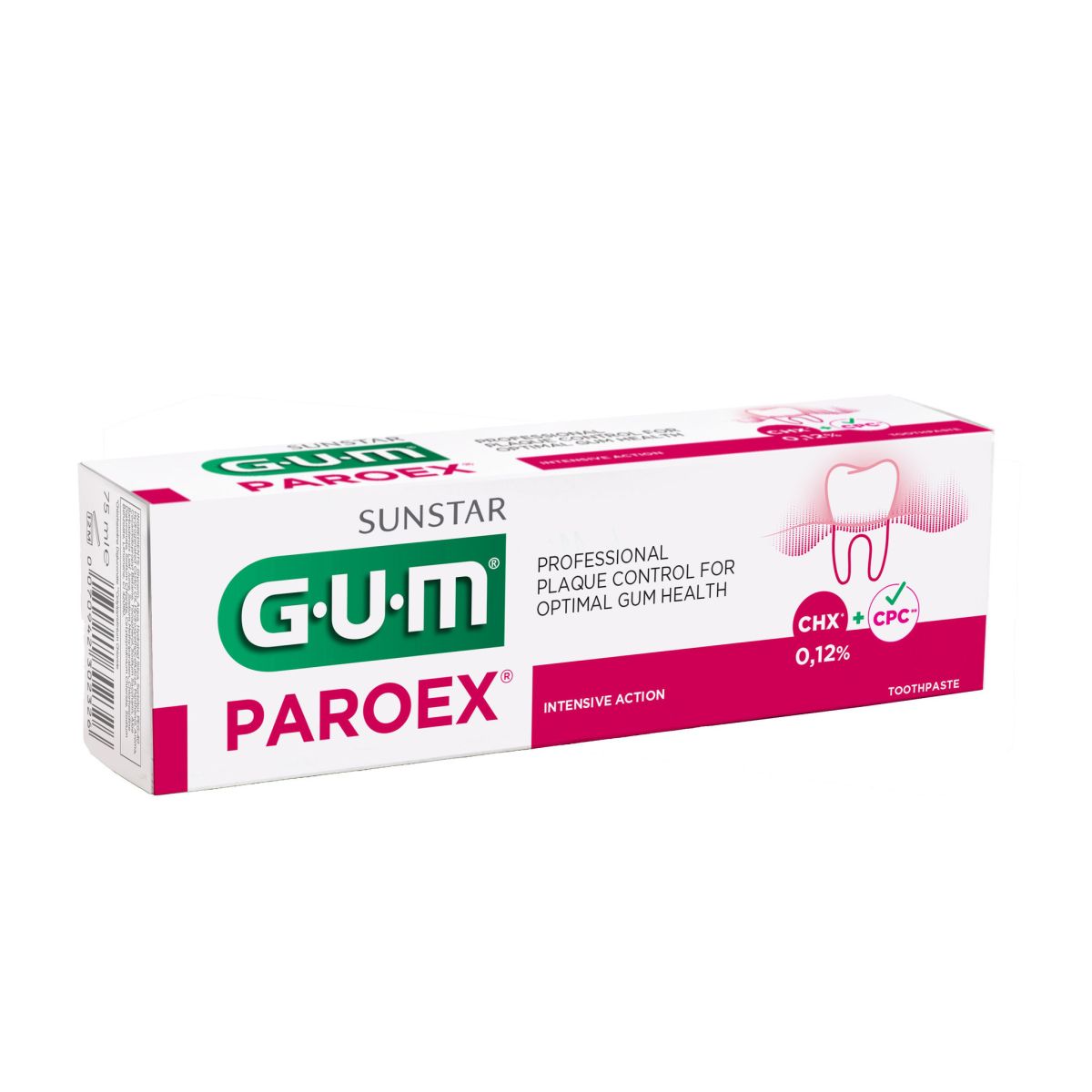 GUM GEEL-HAMBAPASTA PAROEX 0,12% KLOORHEKSIDIINIGA 75ML - Product Image