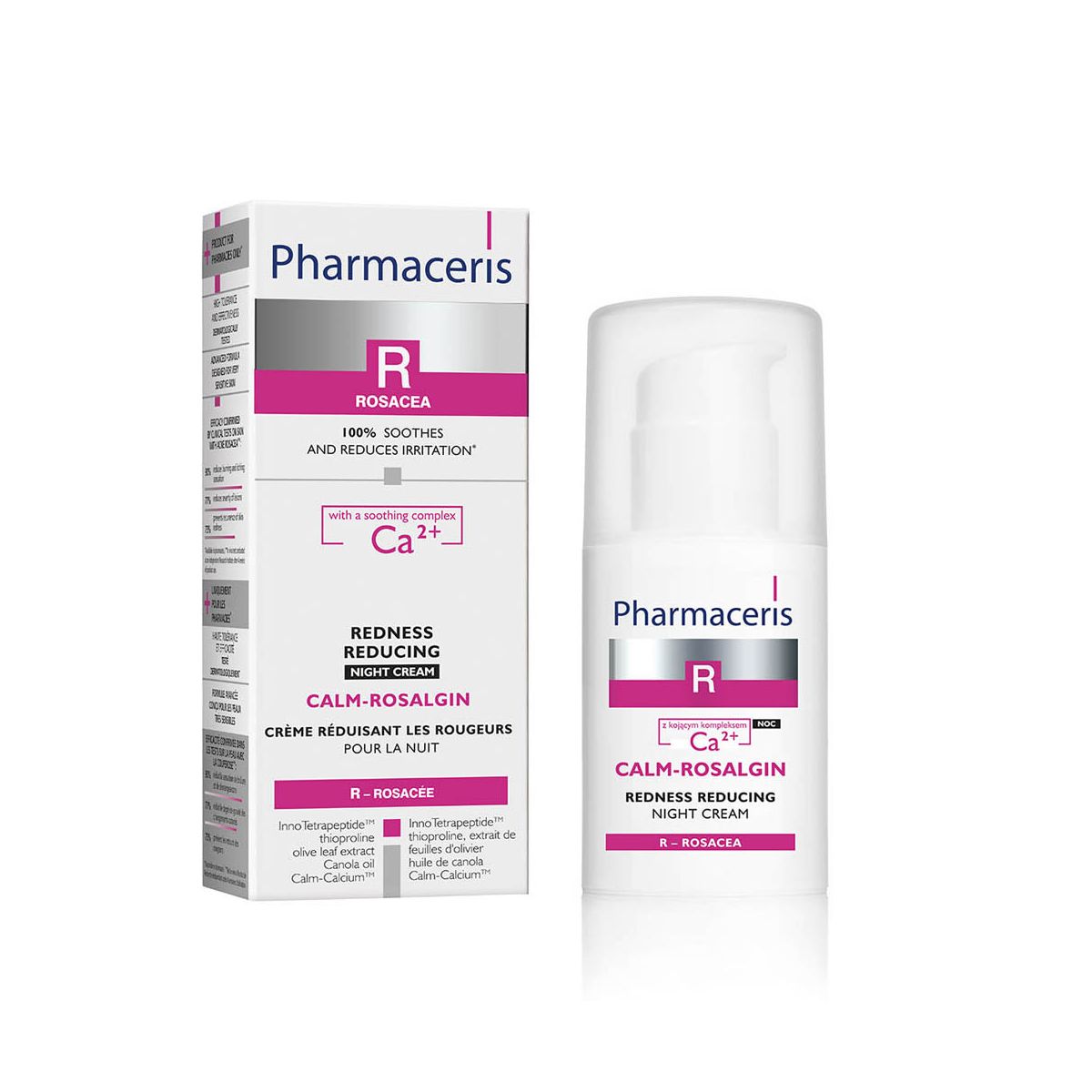 PHARMACERIS R CALM-ROSALGIN ÖÖKREEM PUNETUST VÄHENDAV 30ML - Product Image