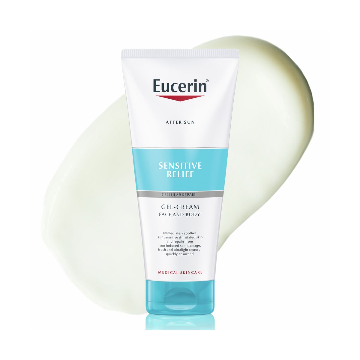 EUCERIN SUN PÄEVITUSJÄRGNE GEEL-KREEM RAHUSTAV 200ML - Product Image