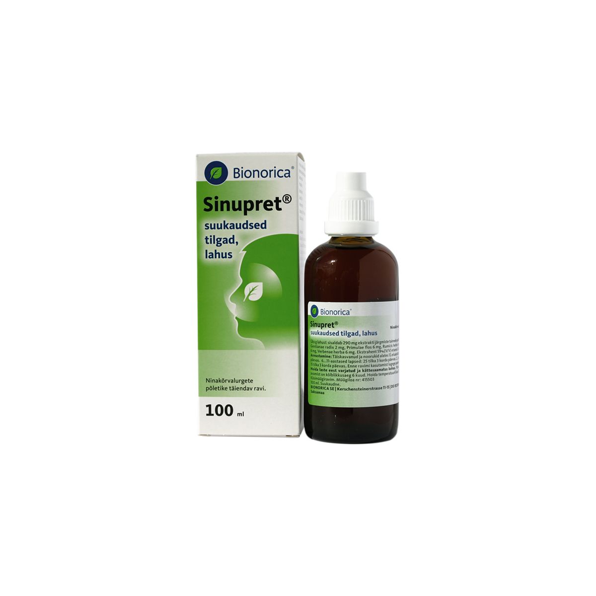 SINUPRET 2MG+6MG+6MG+6MG+6MG/G 100ML SUUKAUDSED TILGAD - Product Image