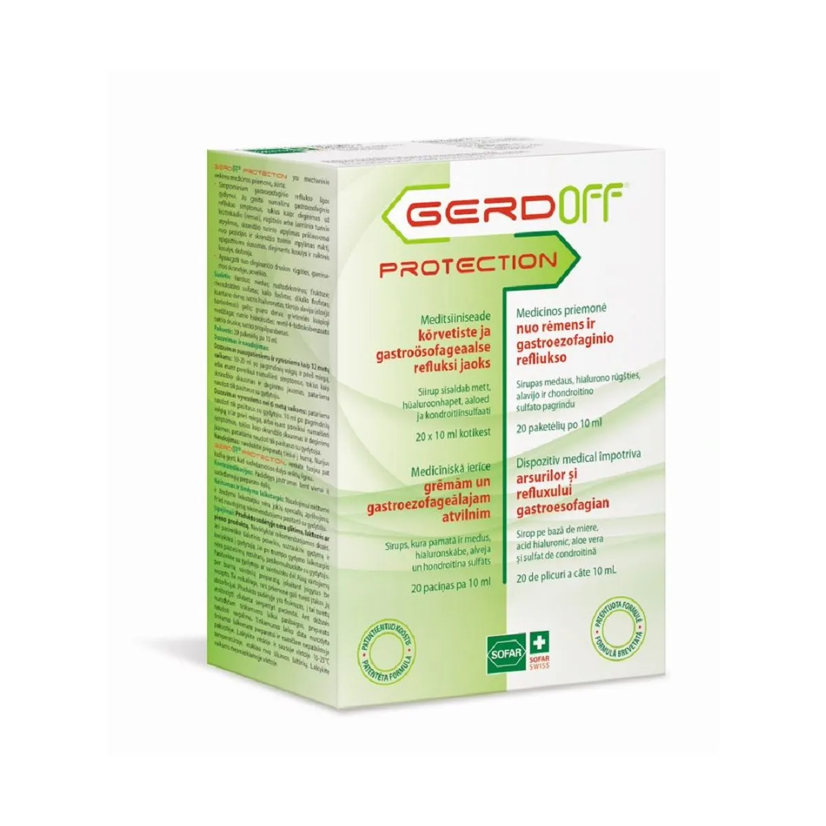 GERDOFF PROTECTION 10ML N20 - Product Image