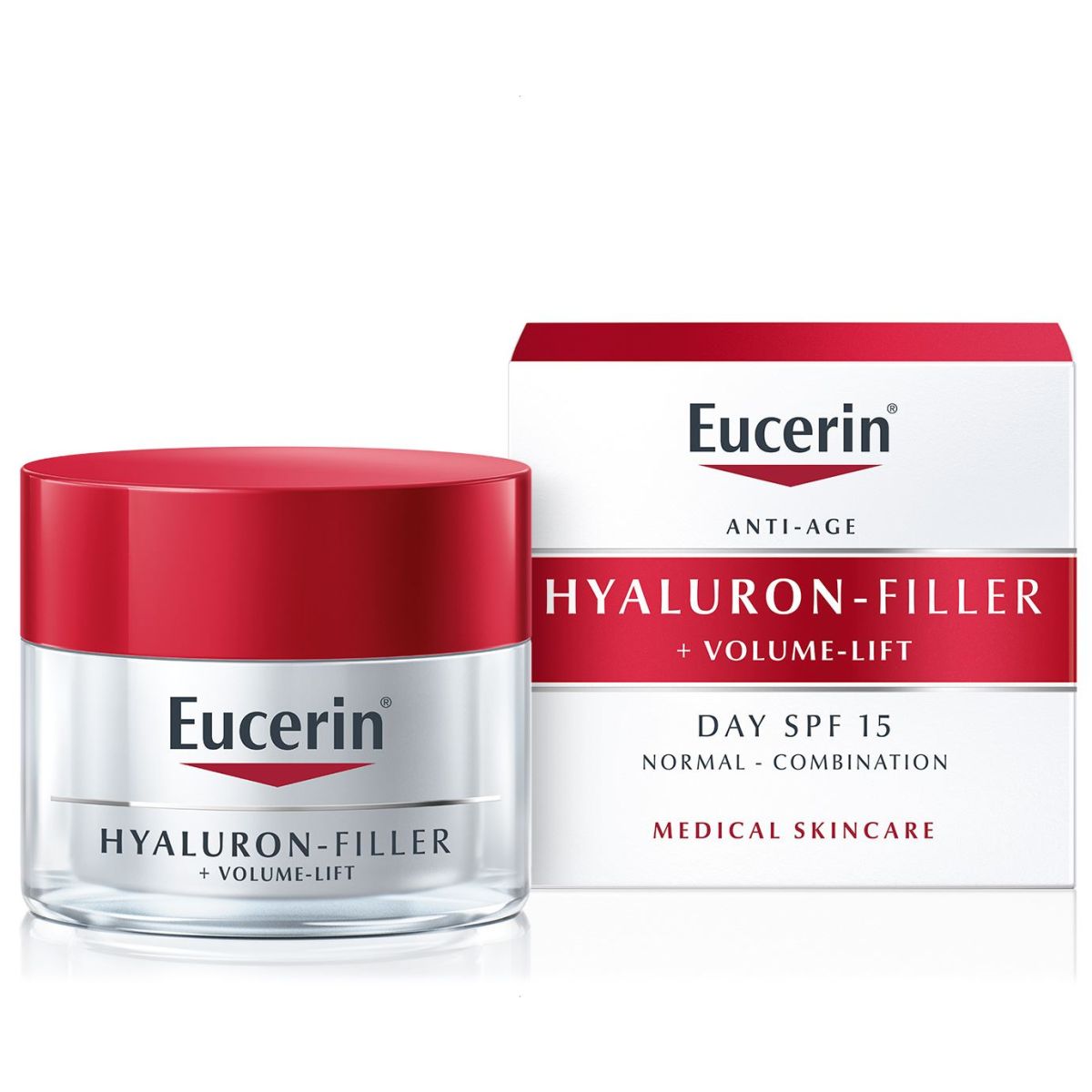 EUCERIN HYALURON FILLER+VOLUME PÄEVAKREEM NORM NAHALE 50ML - Product Image