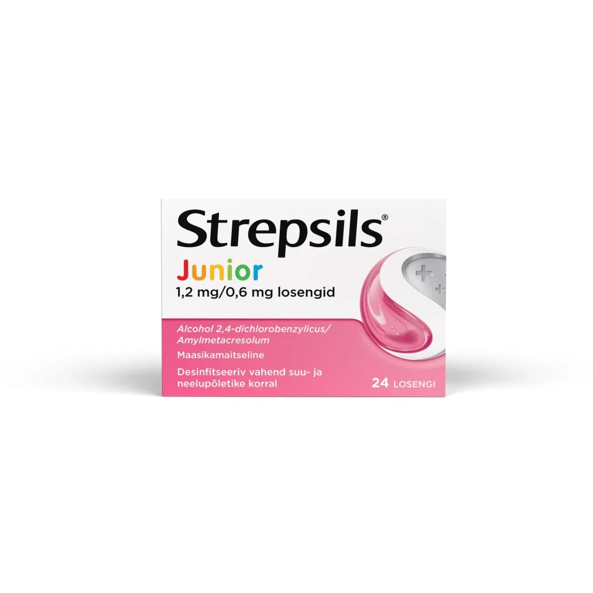 STREPSILS JUNIOR LOSENG 0,6MG+1,2MG N24 - Product Image