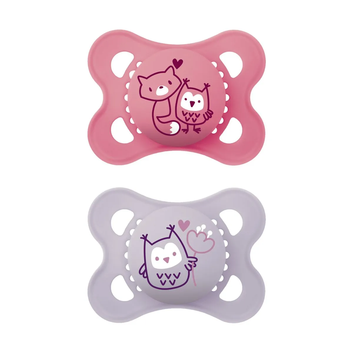 MAM ORIGINAL RÕNGASLUTT SILIK. ST.KARBIS 0-6K ROOSA N2 - Product Image