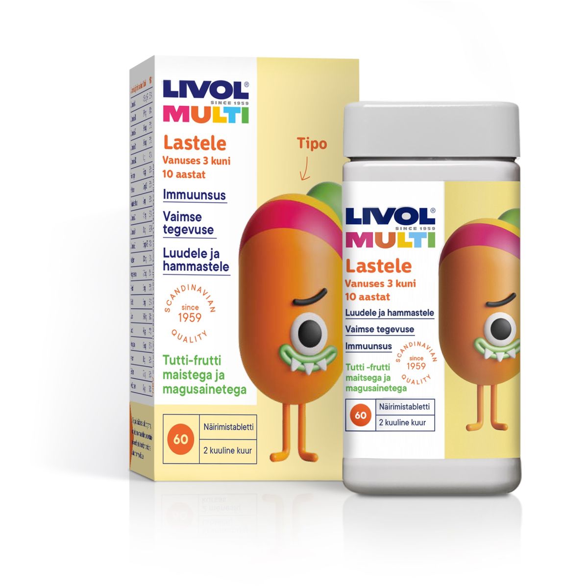 LIVOL MULTI LASTELE TUTTI FRUTTI NÄRIMISTBL N60 - Product Image