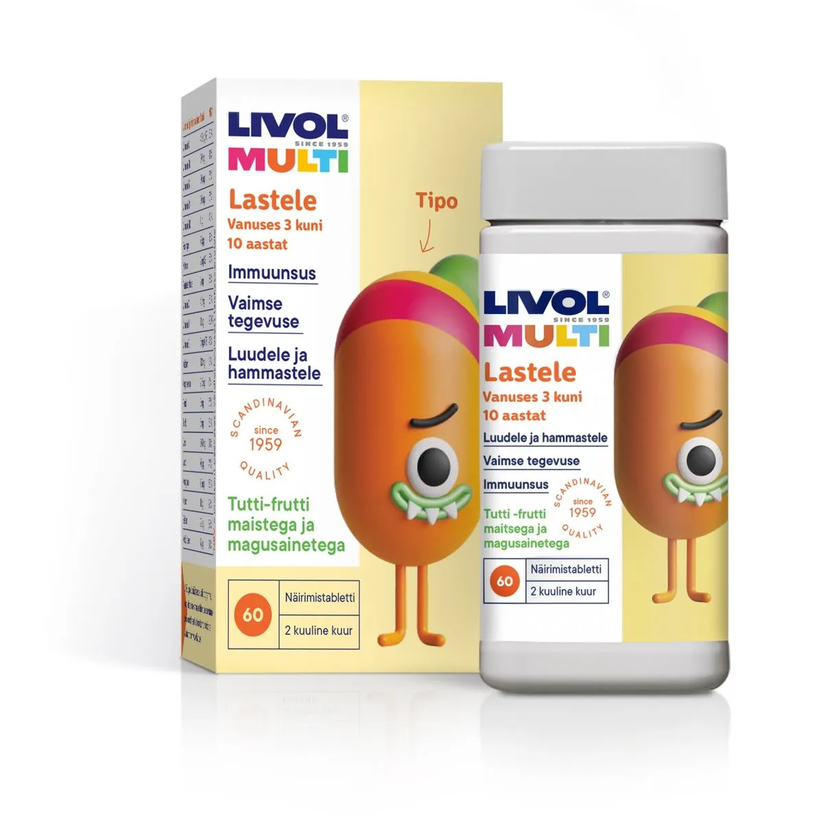 LIVOL MULTI LASTELE TUTTI FRUTTI NÄRIMISTBL N60 - Product Image