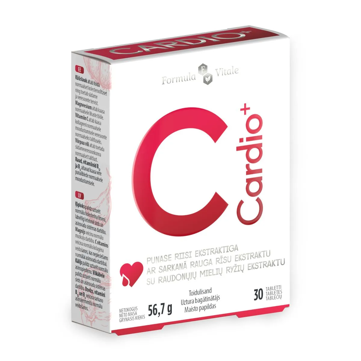 FORMULA VITALE CARDIO+ TBL N30 UUS - Product Image