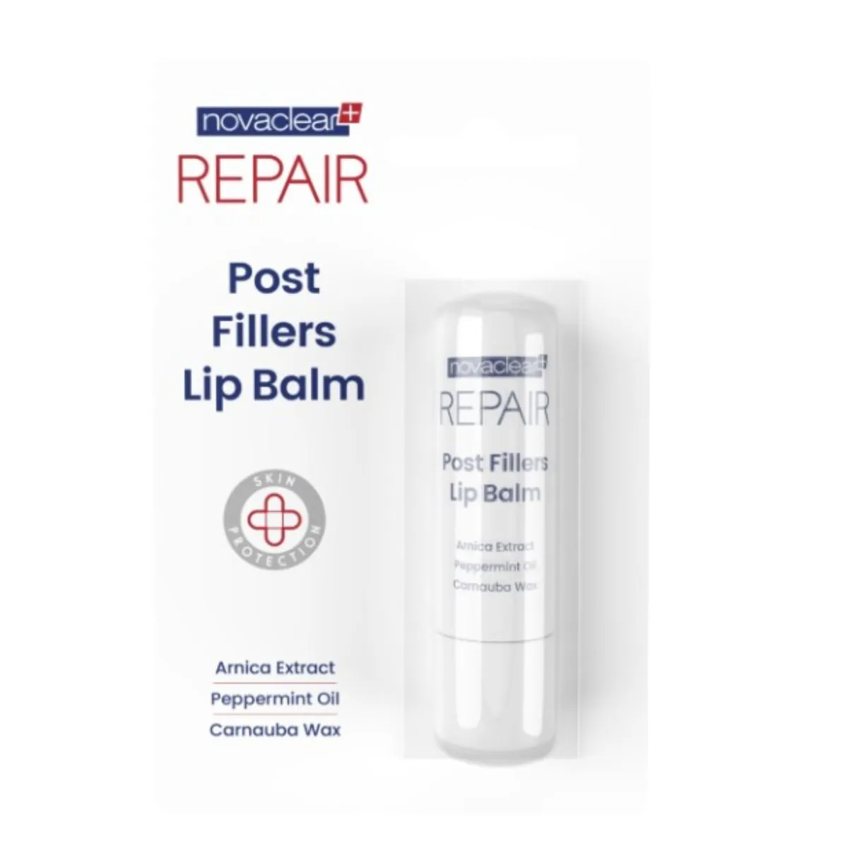 NOVACLEAR REPAIR HUULEPALSAM TÄITESÜSTIDE JÄRGNE 4,9G - Product Image